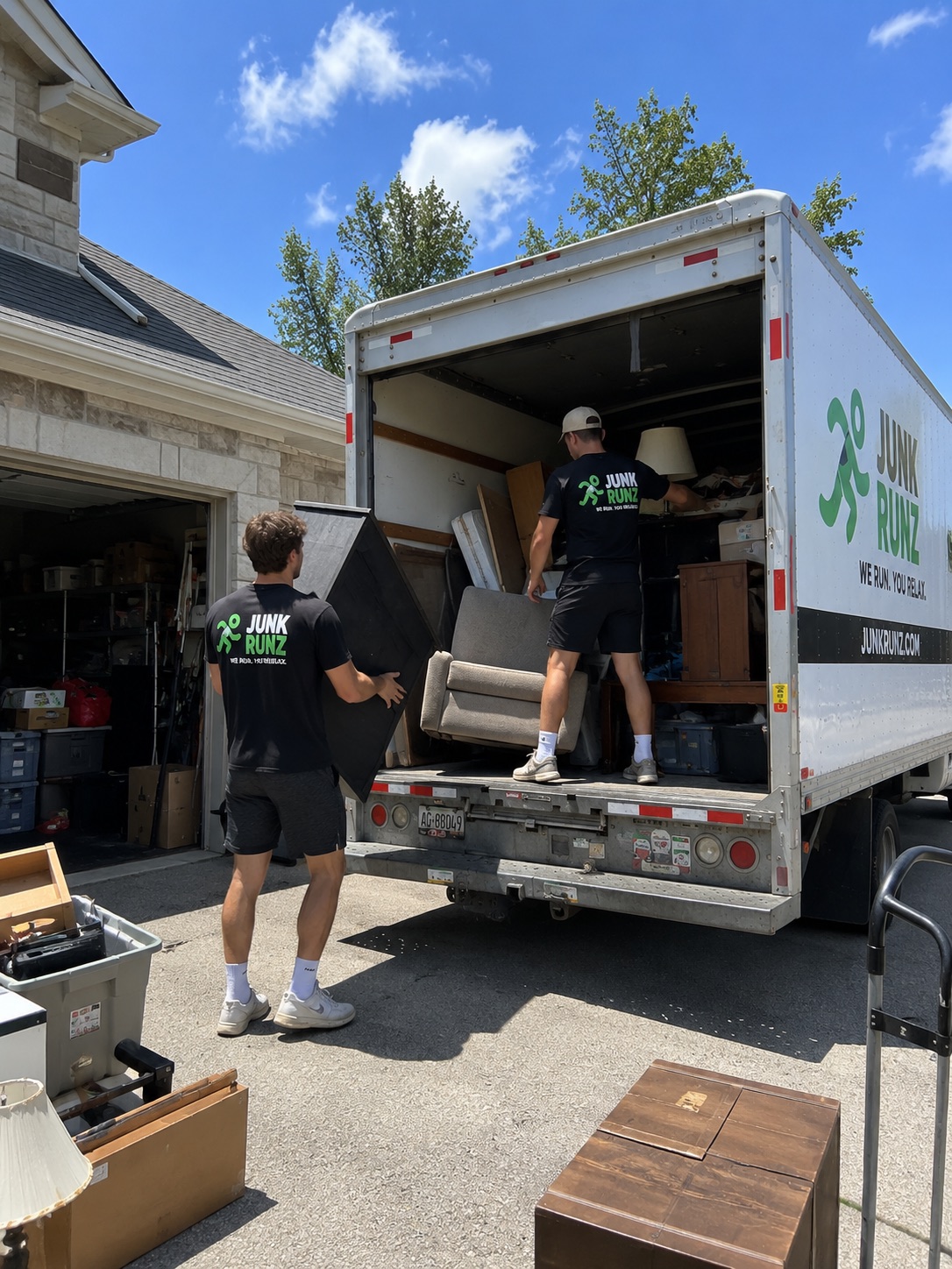 JunkRunz crew loading a truck